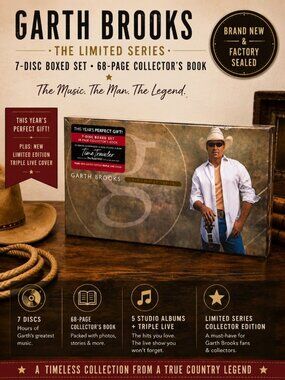 Garth Brooks The Limited Series 7 Disc Box Set 68 Page Book Triple Live New